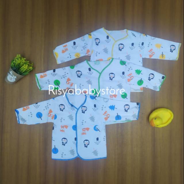 BAJU BAYI lengan panjang bahan katun adem tebal / Grosir baju bayi