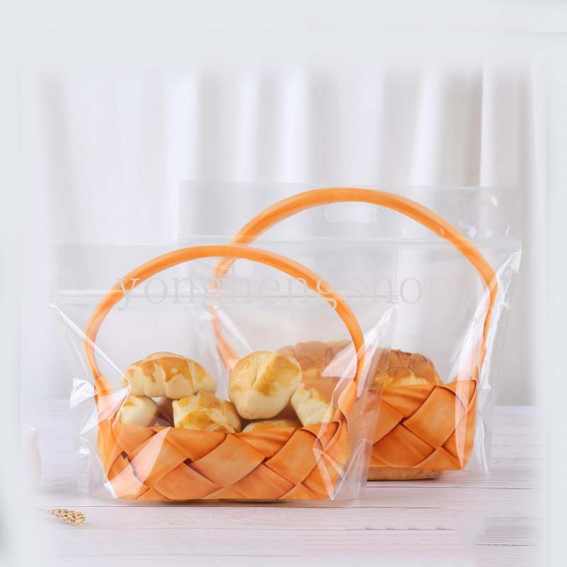 Kantong Kemasan Makanan / Roti Panggang / Kue Kering / Pastry Portable Dengan Ziplock Reusable