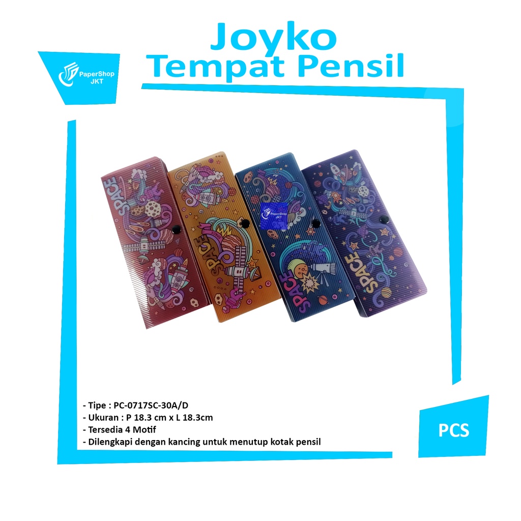 

JOYKO - Kotak Pensil PC 0717SC - 30AD - Space - Pcs
