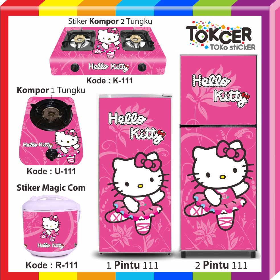 Stiker Kompor Kulkas HELLO KITTY  K 111 Shopee Indonesia