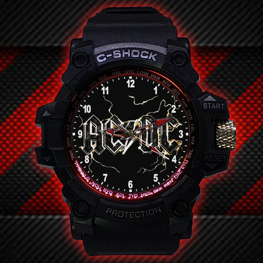 (ISTIMEWA BOSSQUE) JAM TANGAN ACDC LIST MERAH - EXCLUSIVE 4