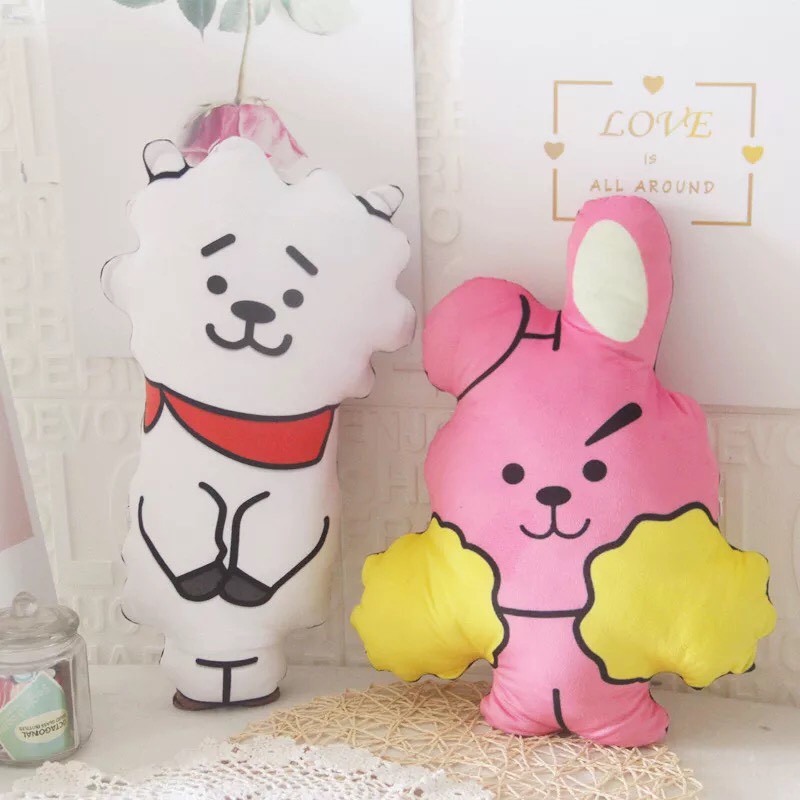 BONEKA TATA V MERAH BAND KOREA BTS BT21 IMPOR