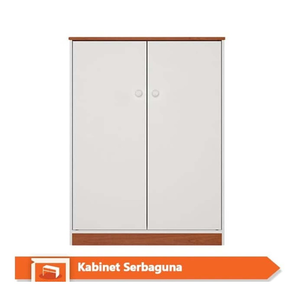 FUNIKA 11230 DC Kabinet Serbaguna 2 pintu Putih Coklat FUNIKA 11230 DC Kabinet Serbaguna 2 pintu Putih Coklat