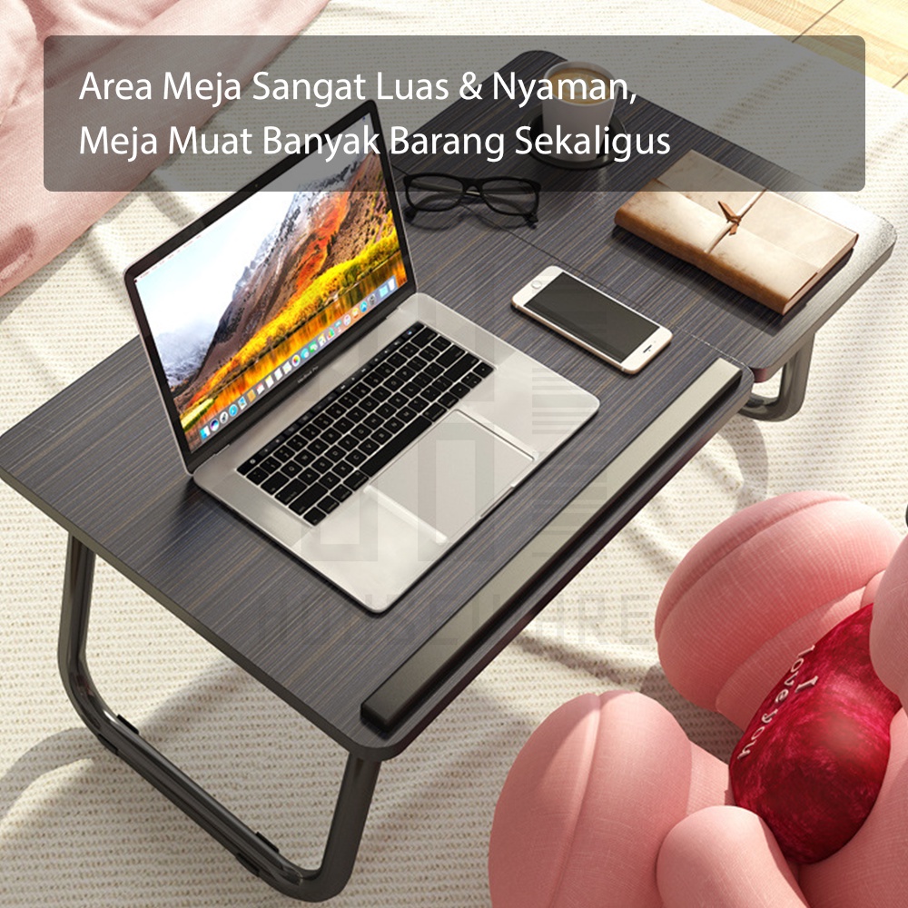 HUGO Meja Laptop Lipat Foldable Desk Zoomer Belajar Serbaguna