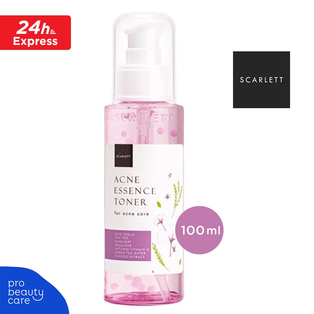 Scarlett Whitening Essence Toner - Brightly Toner / Acne Toner (100 ml) - Toner Wajah