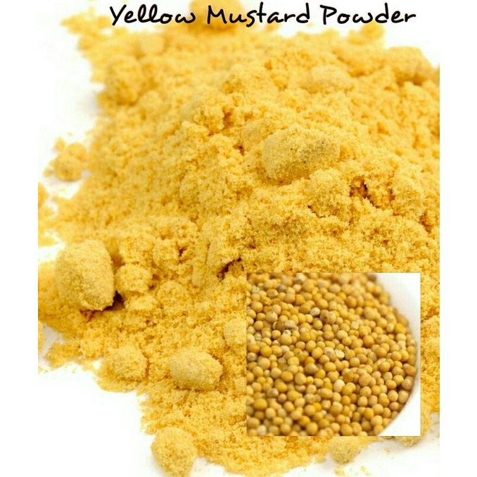 

Yellow Mustard Powder / Biji Sawi Bubuk - 250Gram