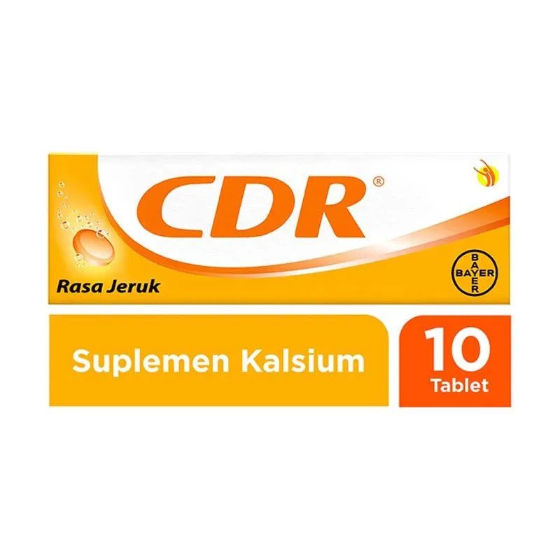 CDR Rasa Jeruk Kalsium Suplemen Kesehatan [10 Tablet]