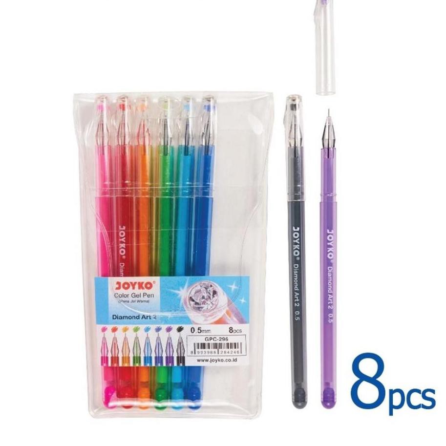 

Flash Sale!! KODE-770 Color Gel Pen GPC-296 Joyko (isi 8)