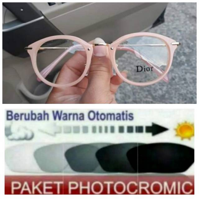 Frame Kacamata Wanita Terbaru Free Lensa Photocromic Anti UV Minus Dan Plus, Kacamata Harlow 8937