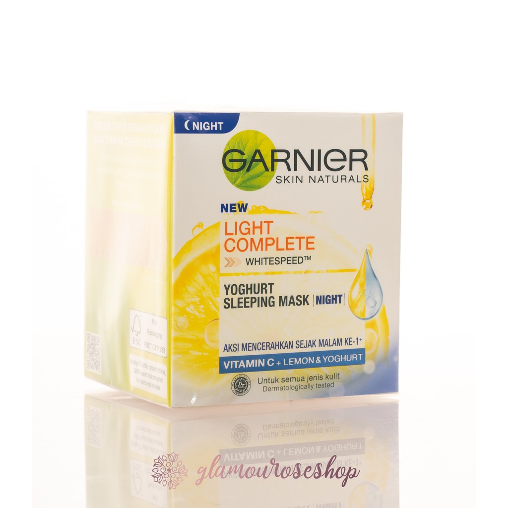 ❤️Glamouroseshop❤️ Garnier Light Complete White Speed Sleeping Mask / Night Cream 50ml (BIG)