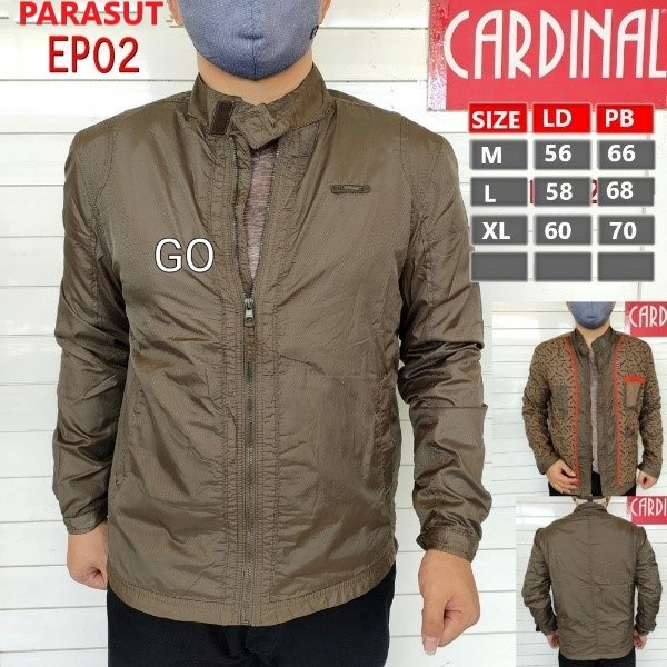 BB JR CARDINAL JAKET KAOS PARASUT Cowok Casual Jaket Pria Keren Jaket Kekinian