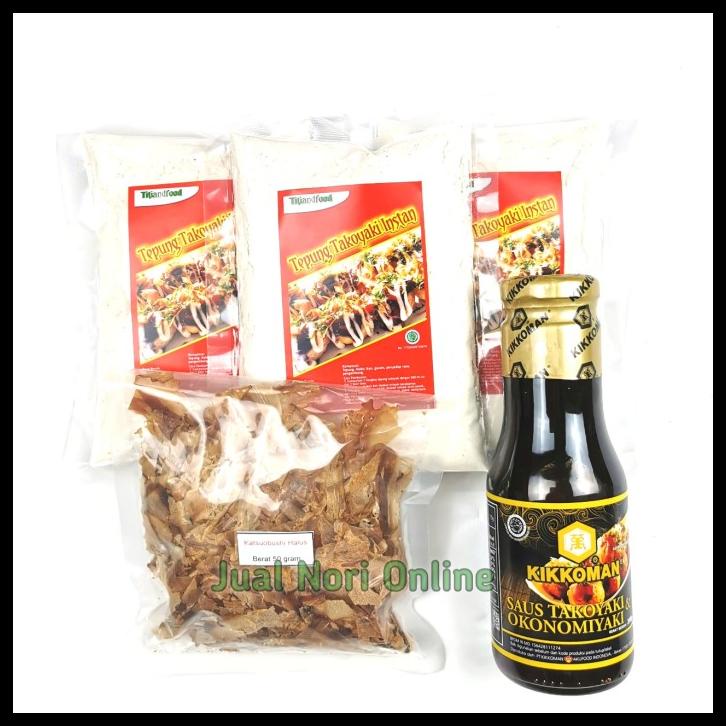 

TERBARUU!! Paket Takoyaki Hemat TITIANDFOOD dengan KIKKOMAN Saus Takoyaki 300gram TERBARU