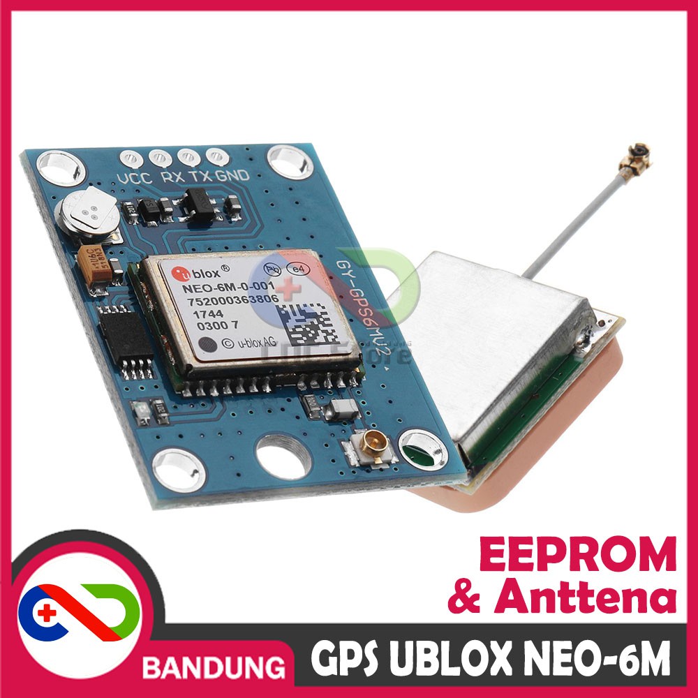 GPS UBLOX NEO-6M GY-NEO6MV2 WITH EEPROM &amp; ANTENNA MODULE