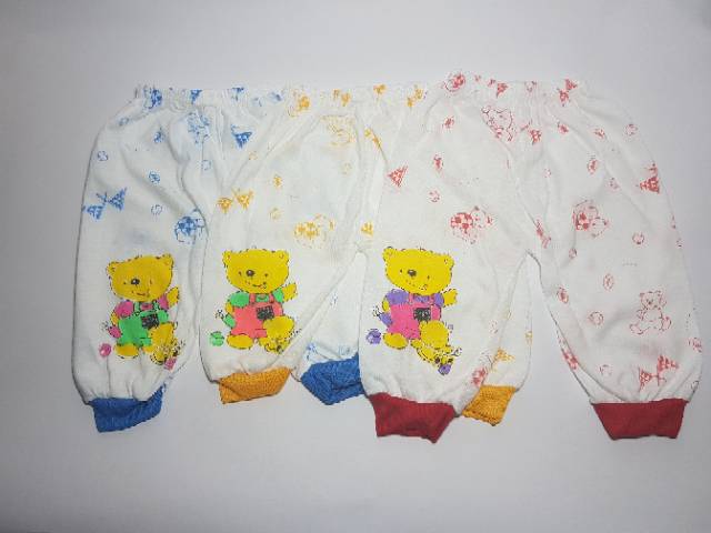 Celana Panjang Bayi Putih Motif C08