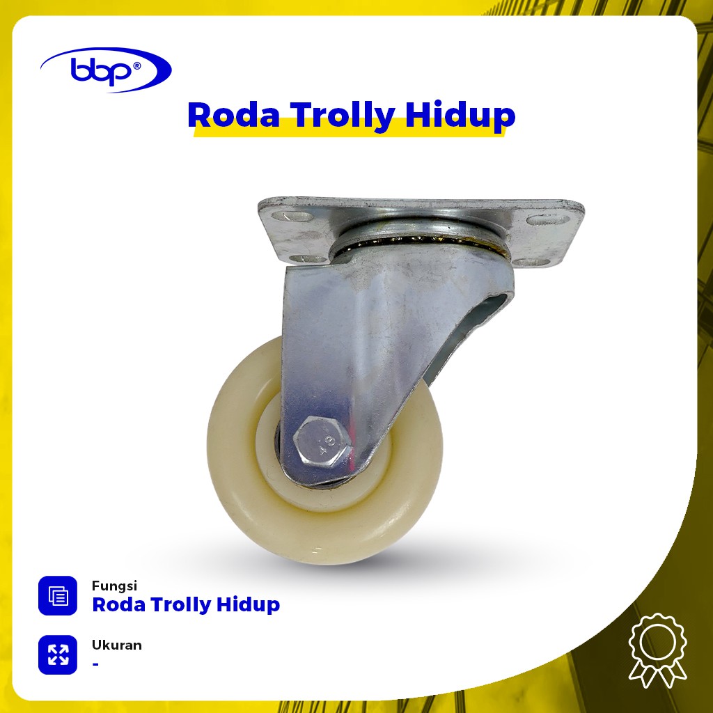 Roda Troli 3 Inch Putar Hidup Roda Trolley Hidup