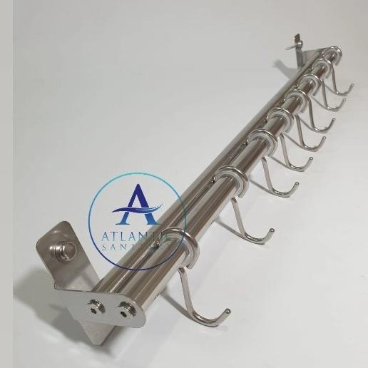 Gantungan Dapur Geser/Gantungan Panci/Kapstok Geser Panjang 50Cm