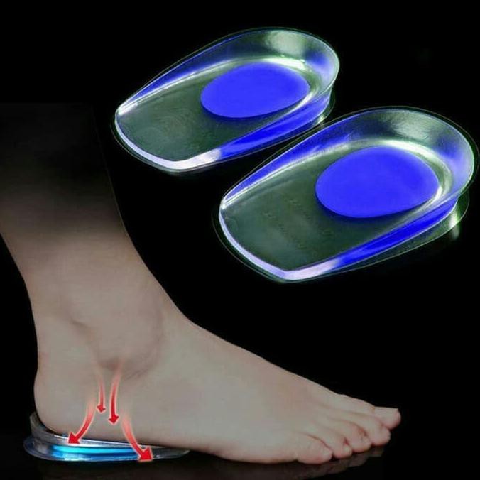 [BAYAR DI TEMPAT] 1 Pasang Insole Heel Cup Gel Support Arch Support  / Alas Tumit Kaki Pad Plantar Fasciitis Arch Support Insolse