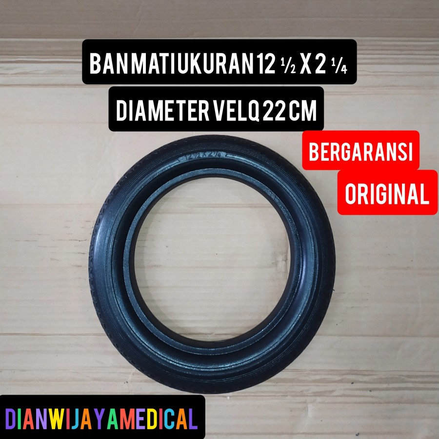 Ban mati kursi roda ukuran 12 ban kursi roda ukuran 12 1 pcs