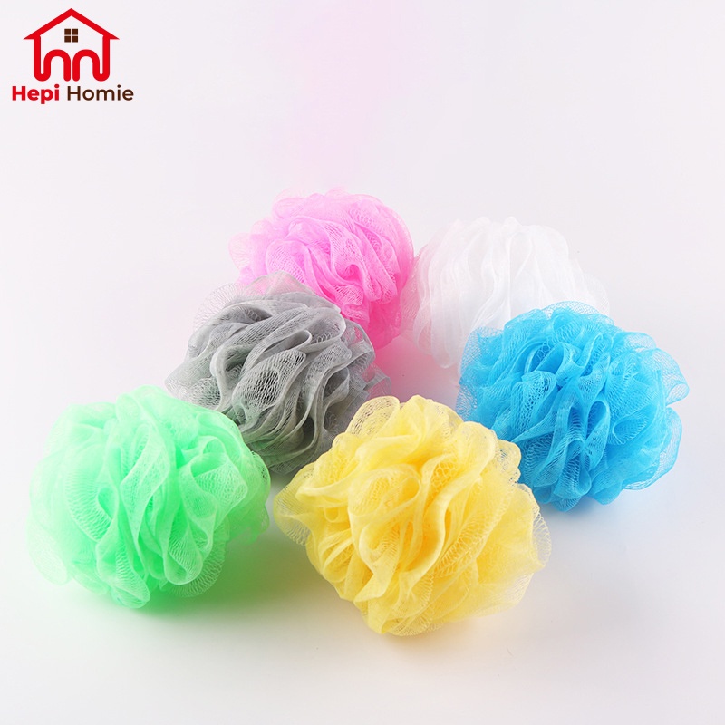 [HH] SPONS MANDI MEKAR / BATH BALL FLOWER FOAM SPONGE PREMIUM SHOWER PUFF / SIKAT MANDI BUSA BULAT PENGANGKAT KOTORAN DAKI