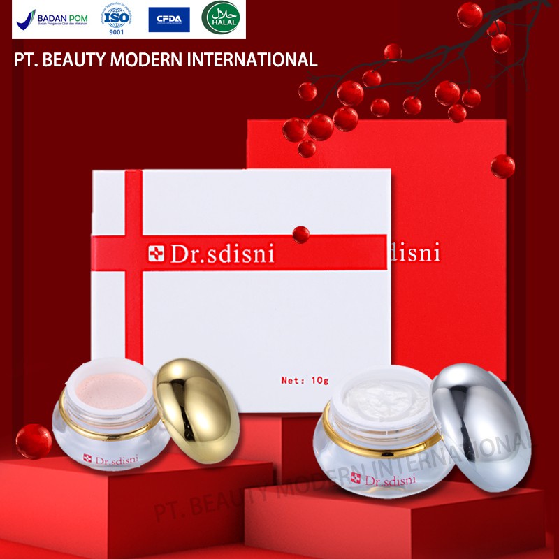 BPOM Dr.sdisni 1Set Day Cream/Multieffect Urban Face Brighten Cream&Night Cream/Snowwhite Skin Cream
