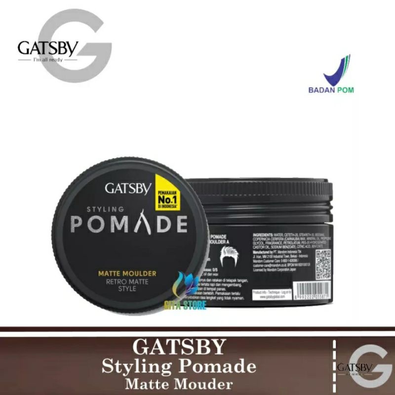 GATSBY Styling Pomade Matte Moulder