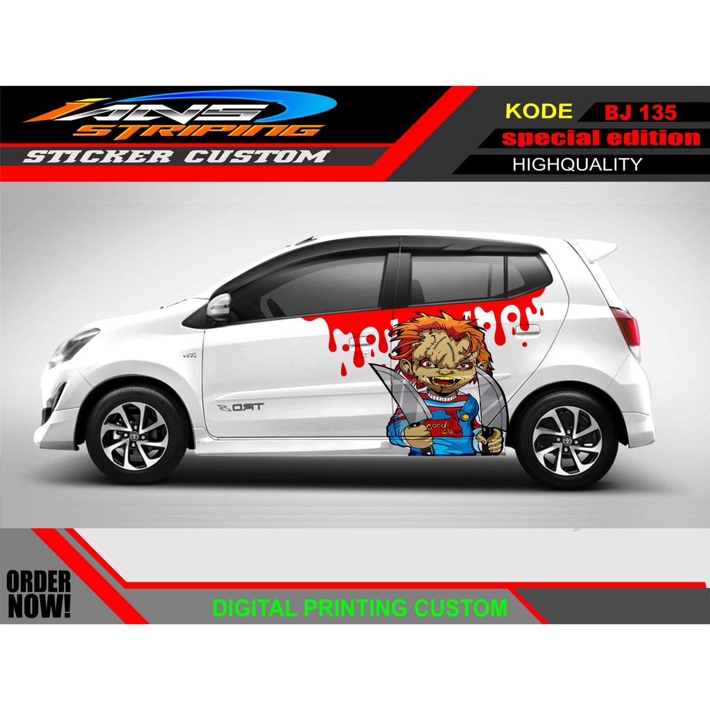 STIKER MOBIL AYLA AGYA / PROMO STIKER MOBIL AGYA AYLA / STICKER HONDA JAZZ / STICKER DECAL MOBIL