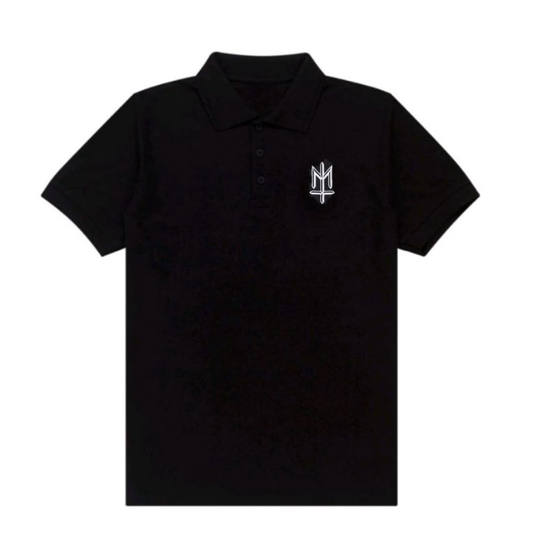 Maternal disaster - Poloshirt Dentla Big Logo Black