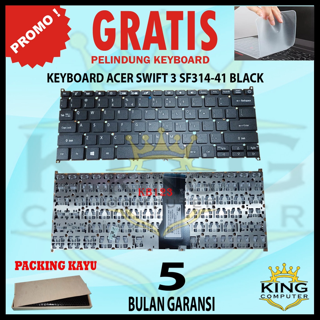 KEYBOARD LAPTOP ACER SWIFT 3 SF314-41 FREE KEYBOARD PROTECTOR