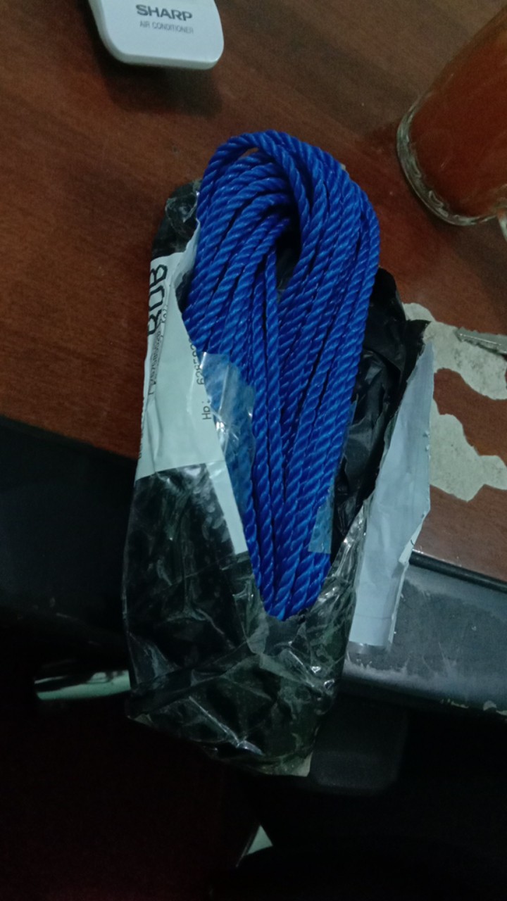 Tali Tambang Plastik 4 | 6 | 8 | 12 Mm Per Meter Ikat Barang Bangunan Proyek