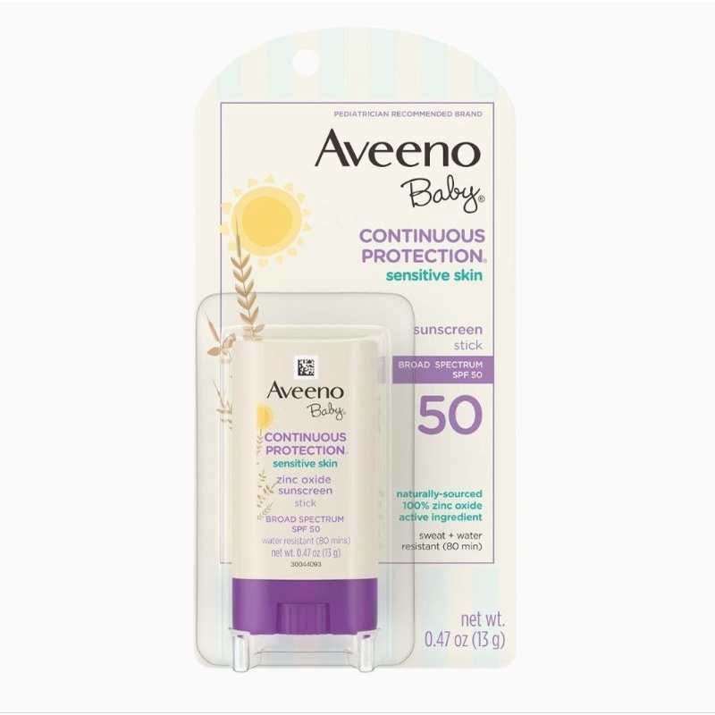 Aveeno Baby Continuous Protection Zinc Oxide Mineral Sunscreen 88 ML