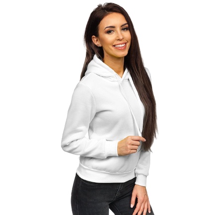 Hoodie Wanita Polos Oversize Sweater Oversize Wanita Jumper Jumbo M L XL XXL XXXL Coklat Mocca Gallery Hoodie-PUTIH