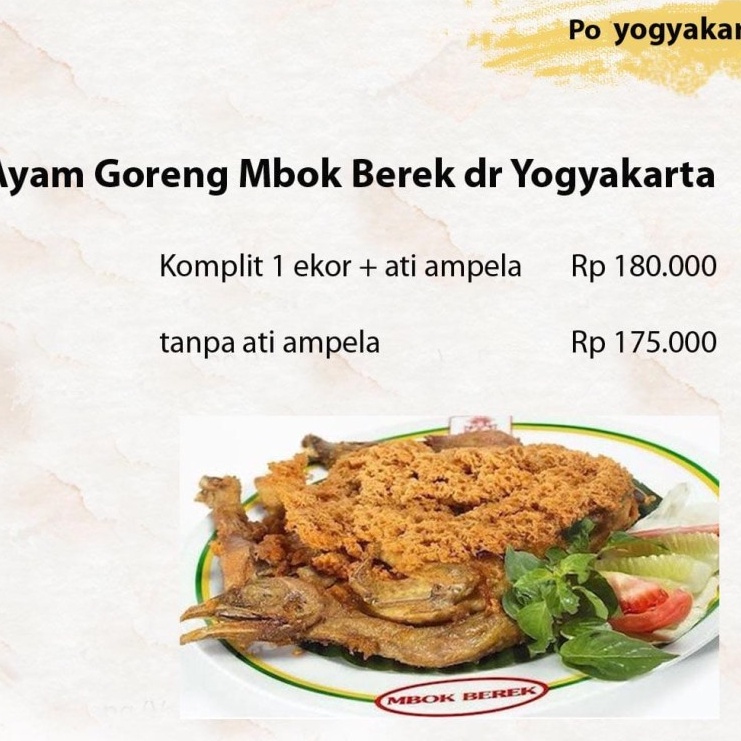 

ayam mbok berek yogya