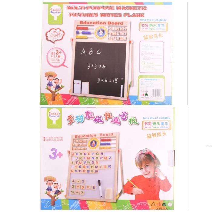 

Papan Tulis Magnet White Black Board 2 Sisi 3in1 Edukasi Anak Pintar Kualitas Terjamin