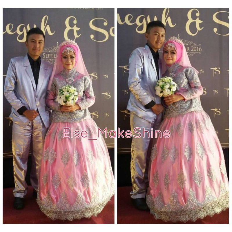 Gaun Pengantin hijab sepasang