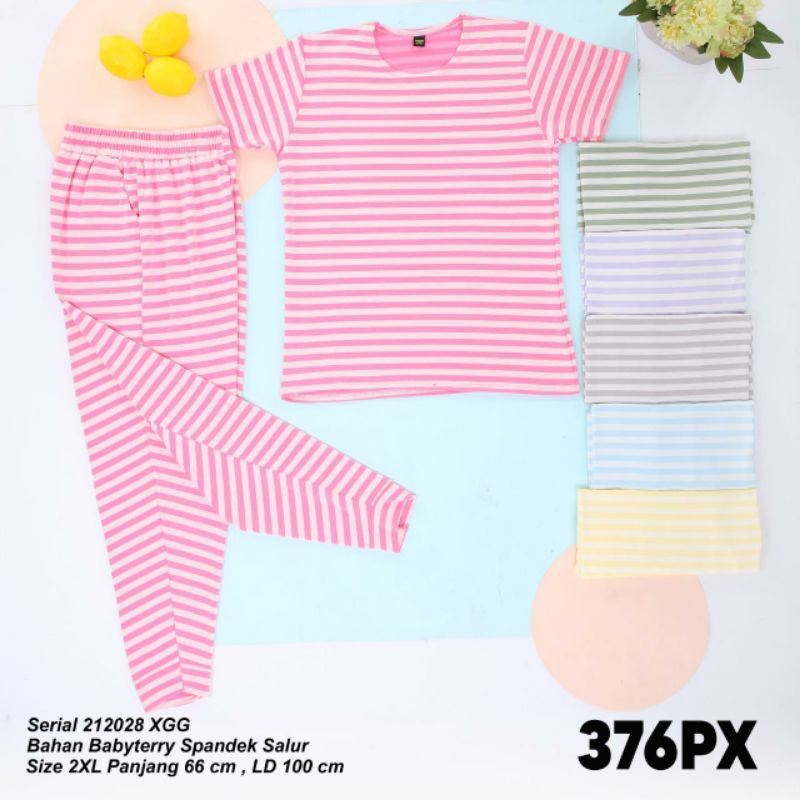 piyama kaos set ori lemone