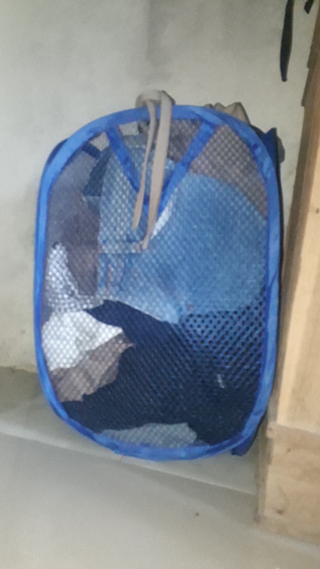 Keranjang Baju Laundry Polos Warna Warni - Jaring Lipat Londri