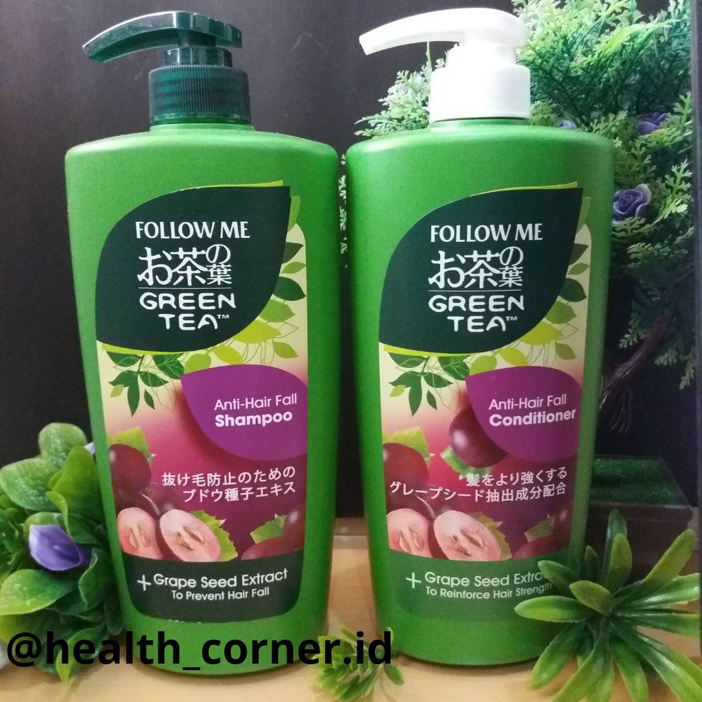 Follow Me Green Tea Anti Hair Fall Shampoo &amp; Conditioner 650ml