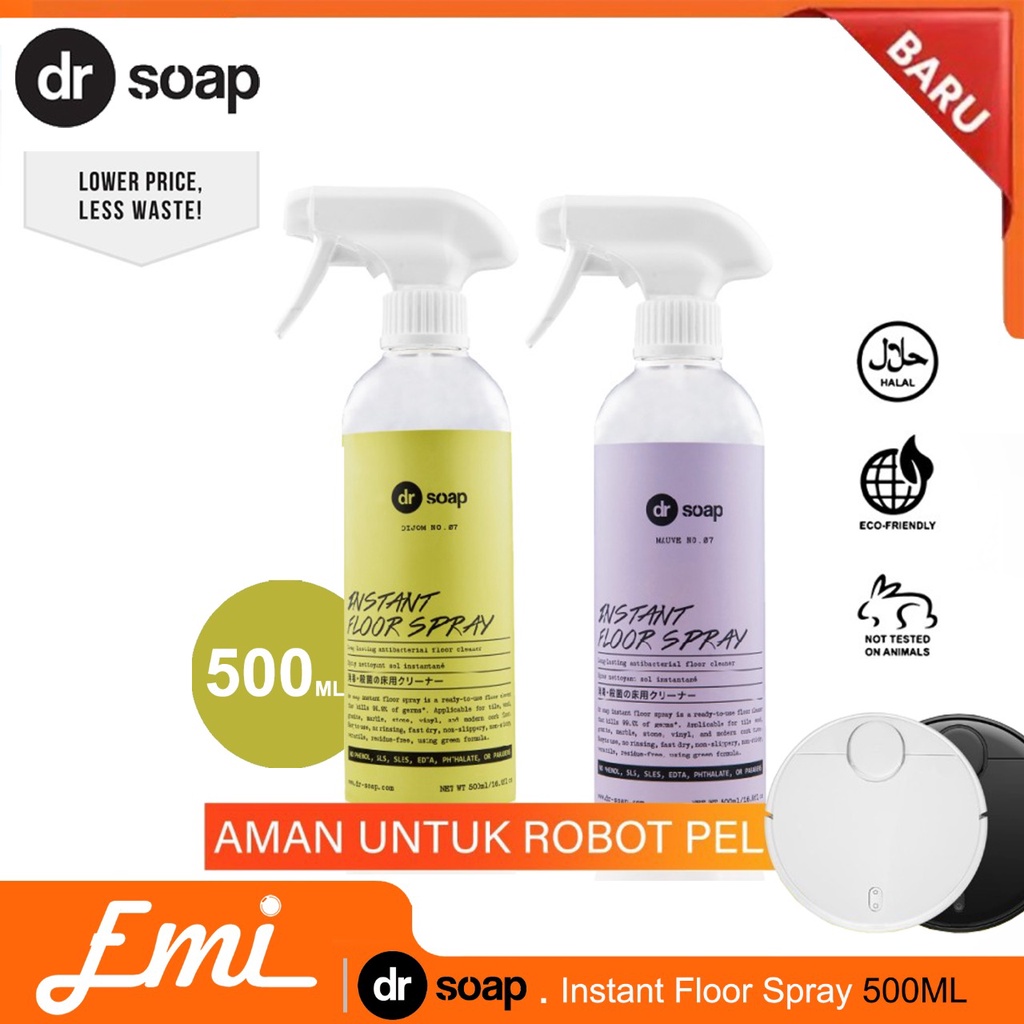 dr soap Instant Floor Spray Sabun untuk Robot Vacuum Cleaner 500ml