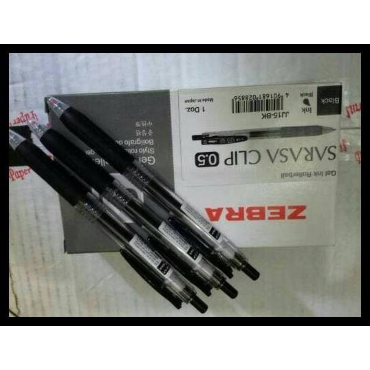 

Murah Pulpen Pen Sarasa Zebra Clip Gell 0.5 0.7 1.0 ( Hitam & Biru) - Biru, Promo