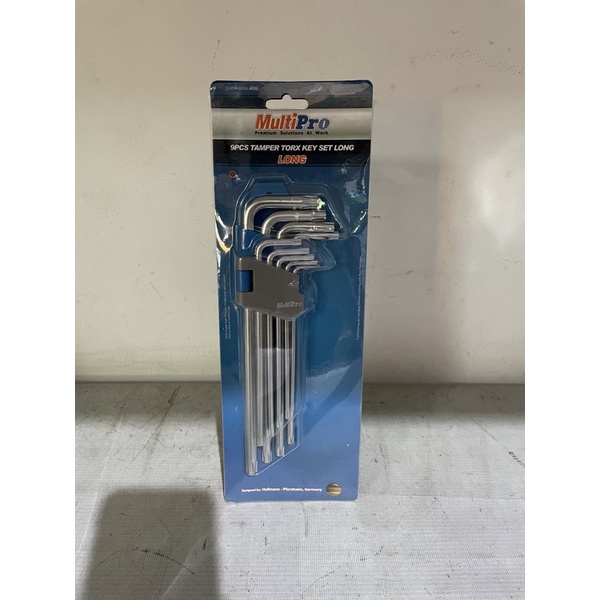 multipro kunci L / kunci L set panjang multipro / kunci L set panjang bintang lubang multipro / kunci L set 9pcs panjang lubang multipro / kunci L set panjang bintang lubang 9pcs multipro / tamper torx key long set 9pcs multipro / tamper torx key set