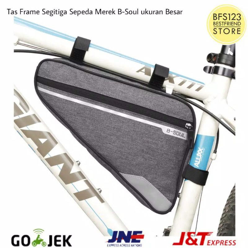 tas sepeda frame segitiga B-soul ukuran besar tas segitiga rangka B-SOUL