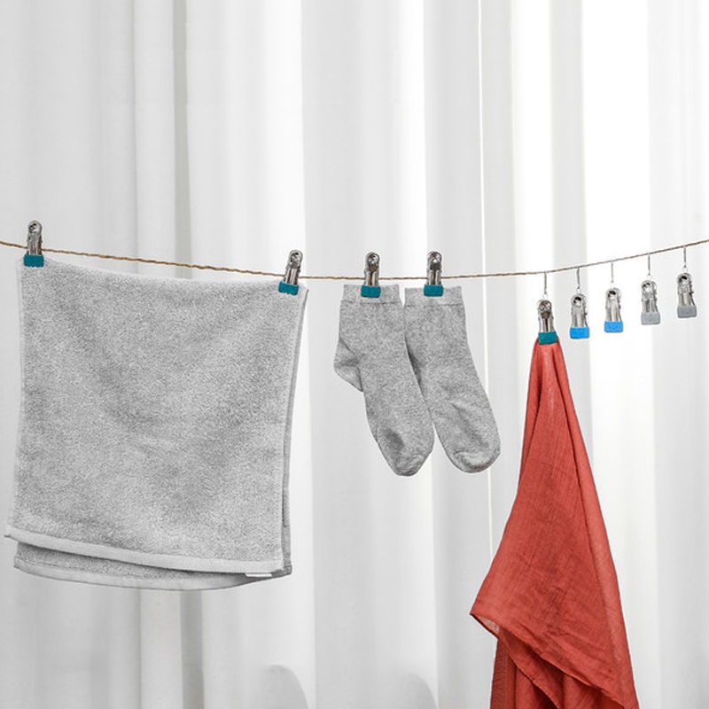 Rak Pengering Pakaian Dalam Multifungsi Bahan Stainless Steel Tahan Angin Untuk Kamar Mandi