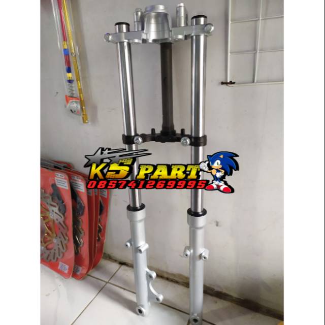 TABUNG AS SHOCK SOK DEPAN KOMPLIT plus T RX KING NEW RXK model kyb merah hitam biru-3