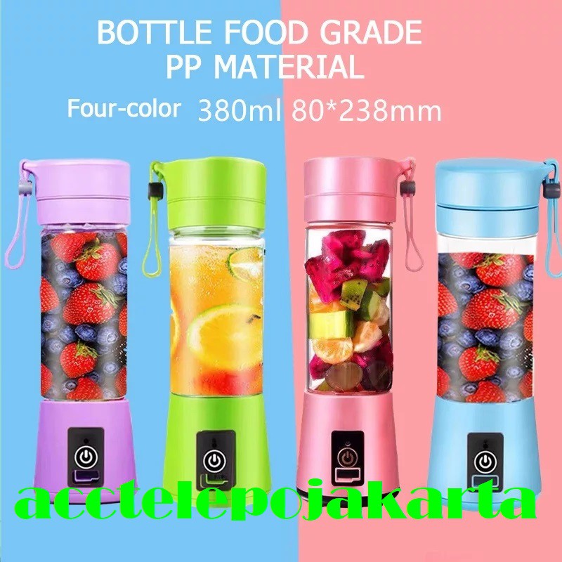 Juice cup blender mini portable/USB blender juicer/Alat pembuat jus 6 blade