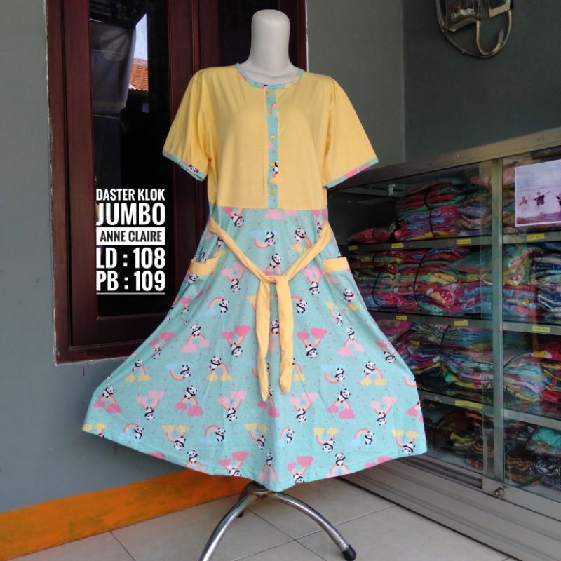 Daster Klok Jumbo Anne Claire motif panda