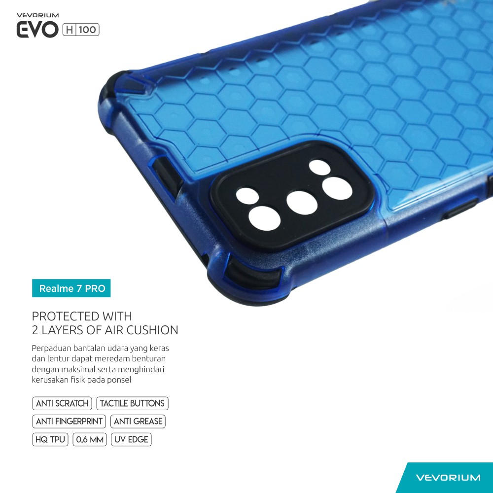 VEVORIUM EVO H100 Realme 7 PRO Hybrid Case Hard Case Softcase Armor