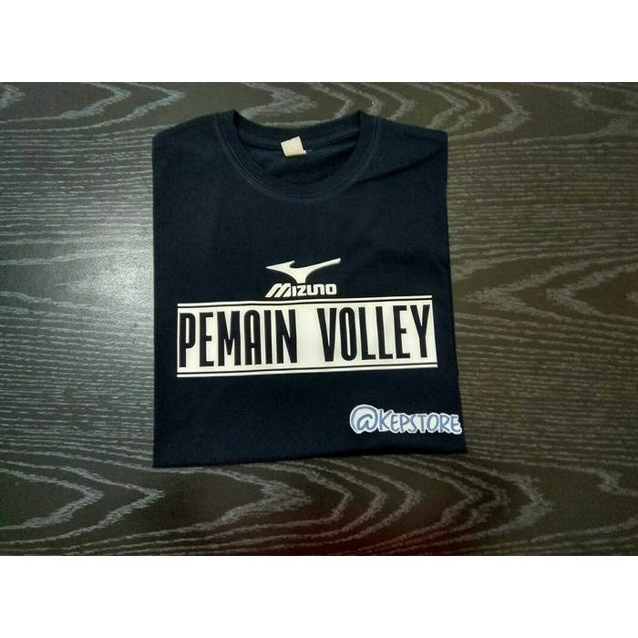 Kaos Tshirt Baju Combed 30 Distro Mizuno Pemain Volley Voli Obral polos custom indonesia pria wanita