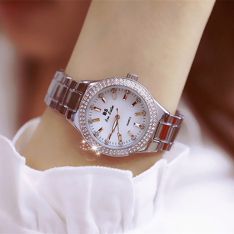 CEWEK STAINLESS TAHAN AIR BERKUALITAS TERLARIS//   Jam Tangan Quartz Wanita BEE SISTER 1258