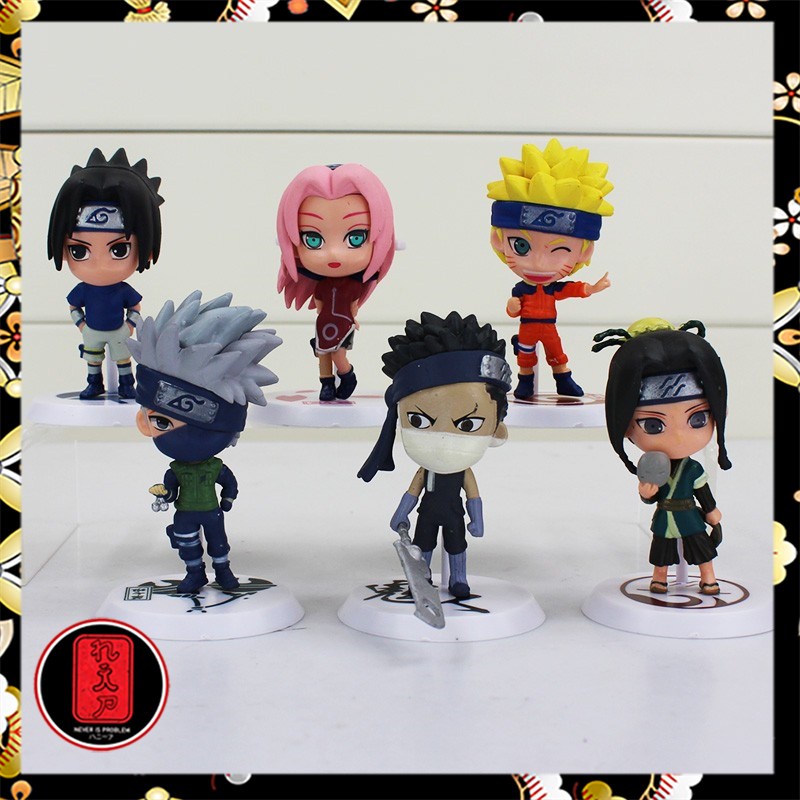 Action Figure Naruto 6 PCS