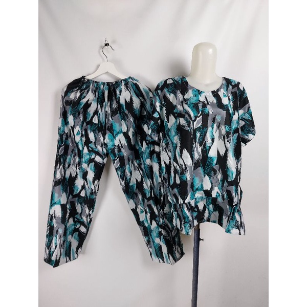 SETCEL JUMBO REMPEL XXL/SETELAN CELANA PANJANG XXL/SET BABBYDOLL XXL/PIYAMA XXL/BAJU TIDUR-G30